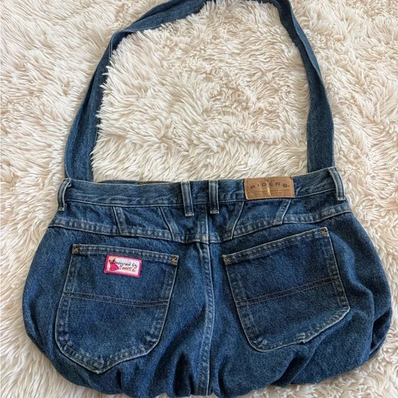 Denim Bubble Shoulder Bag - Blue - Picture 6 of 8